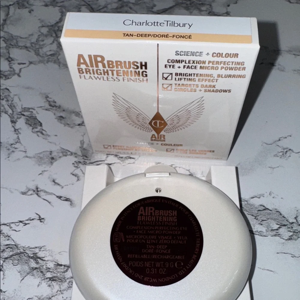 NWT Charlotte Tilbury brightening finishing powder: tan deep Never used